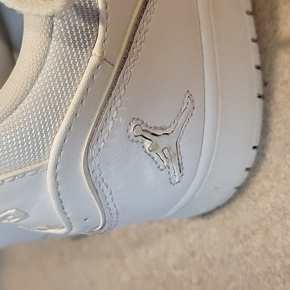 Nike Jordan 1 Flight 2 Low BG White 654952-100 Size 6.5YW - Picture 6 of 9